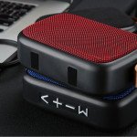 Wholesale Table Pro Fabric Soft Material Wireless Portable Bluetooth Speaker G2 (Red)